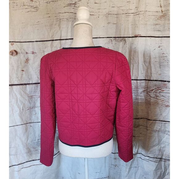 Anthropologie Dolan Linen Bow Front Quilted Lady Jacket Size Medium NWT - Picture 5 of 9